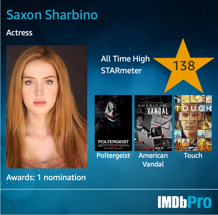 IMDb — Saxon Sharbino